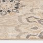 Central Oriental Minerva Asterin 7"10" x 9"10" Alabaster and Sand Area Rug, , large