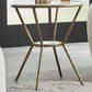 Uttermost Refuge Side Table in White and Gold, , large