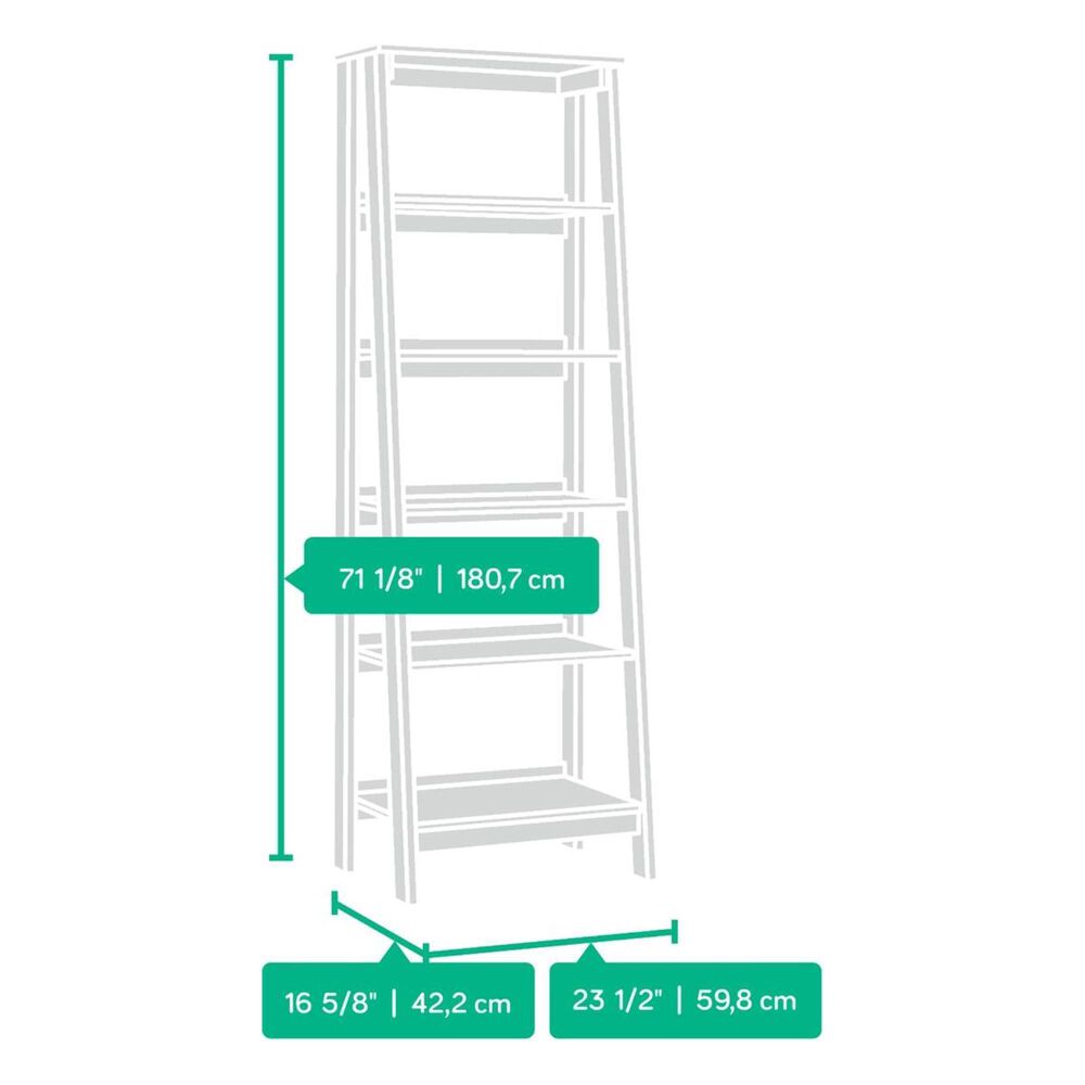 Living Essentials 5-Shelf Bookcase in Jamocha, , large