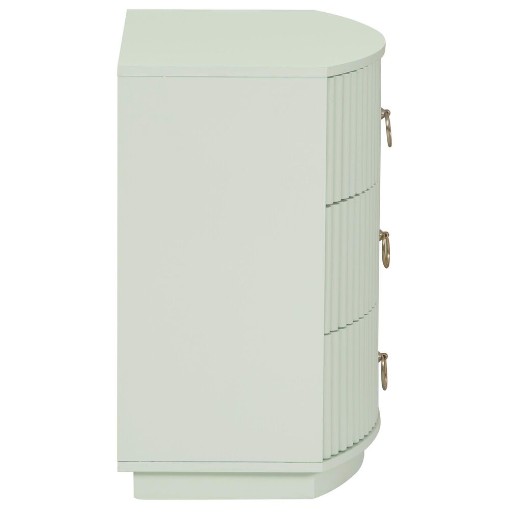 Linon Home Decor Chantel 3-Drawer Nightstand in Sage Green, , large