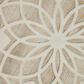Hampton Park Leah 27" Round Medallion Wall Decor in Natural and White, , large