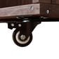 Hearth and Haven Outdoor Kitchen Island Cart with Stainless Steel Top, Towel and Spice Racks in Dark Brown, , large