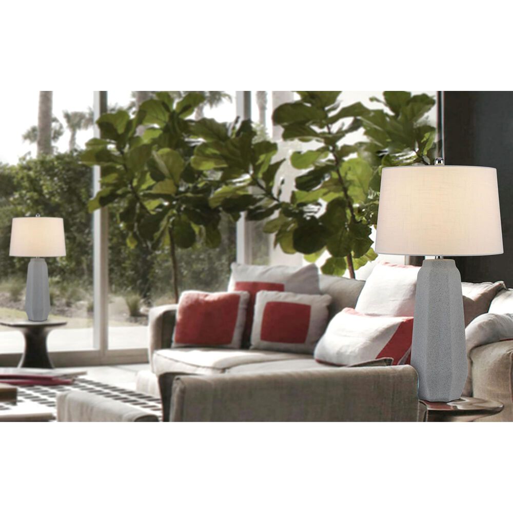Cal Lighting Drayton Table Lamp in Stone Grey &#40;Set of 2&#41;, , large