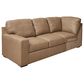 Ashley 3-Piece Leather Sectional in Brown, , large