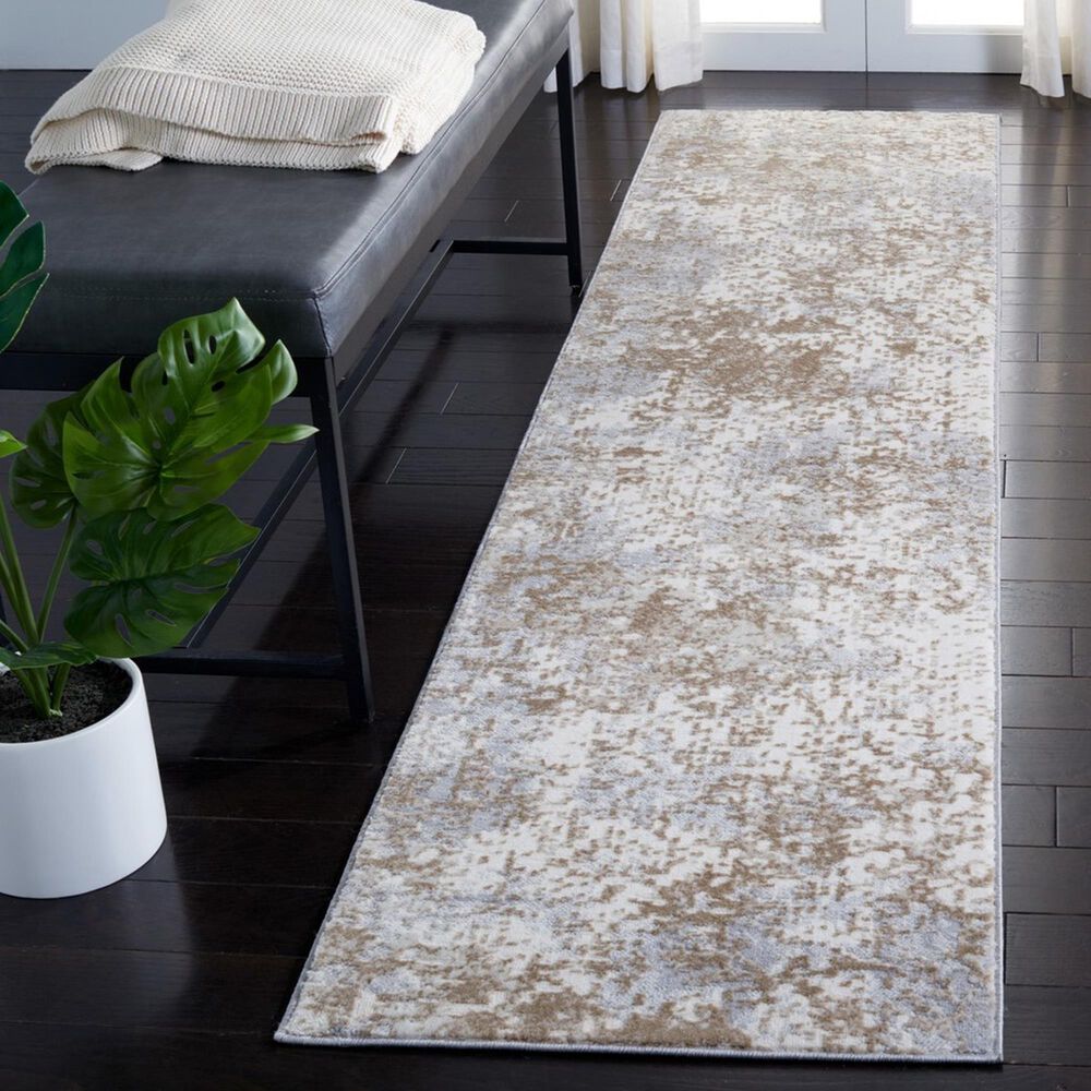 Safavieh Lagoon LGN565F 2&#39; x 8&#39; Grey and Gold Runner, , large