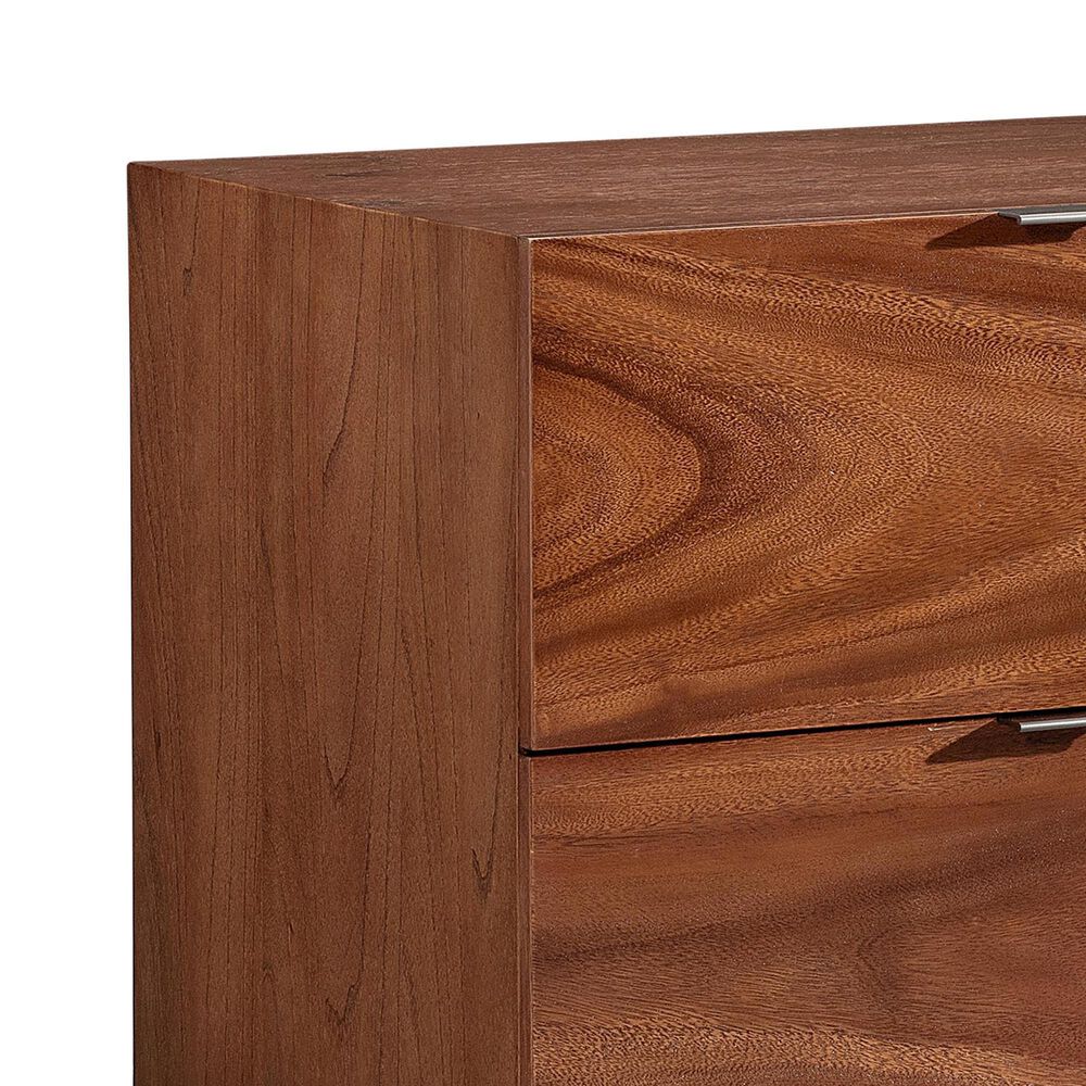 Bernhardt Brasea 24" 2-Drawer Nightstand in Lume and Tungsten with USB Ports, , large