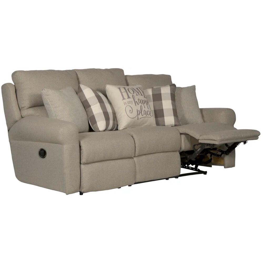 Catnapper Westport Lay Flat Manual Reclining Sofa in Bisque, , large