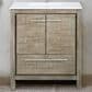 Lexora Home Lafarre 24" Single Bathroom Vanity in Rustic Acacia with 2 cm White Cultured Marble Top and Rectangular Sink, , large