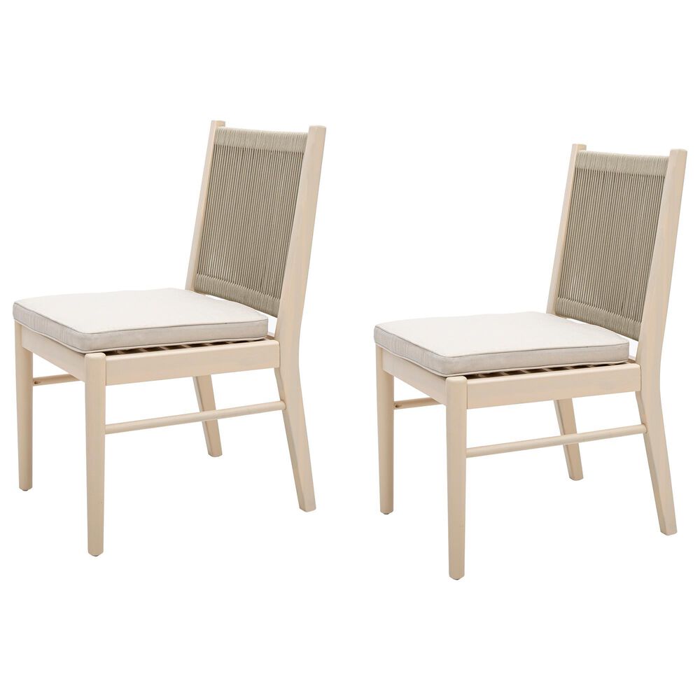 Hearth and Haven Cordoba Outdoor Dining Chair in Beige (Set of 2), , large