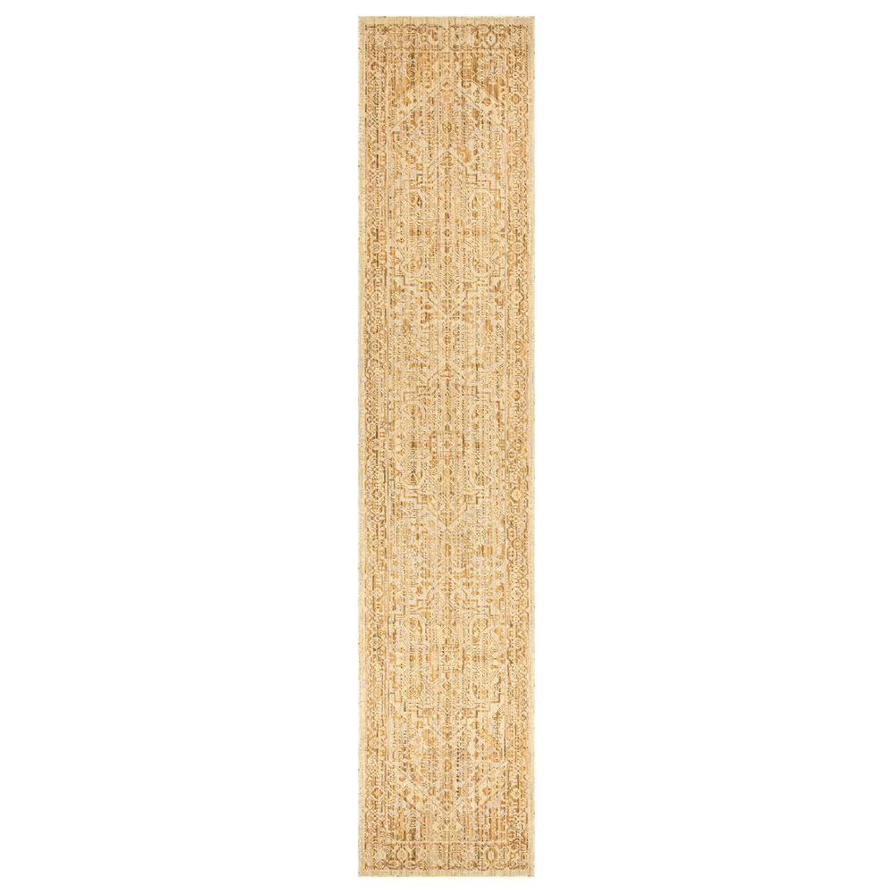 Nourison Antique Bloom Beige 2"4" x 12" Runner, , large
