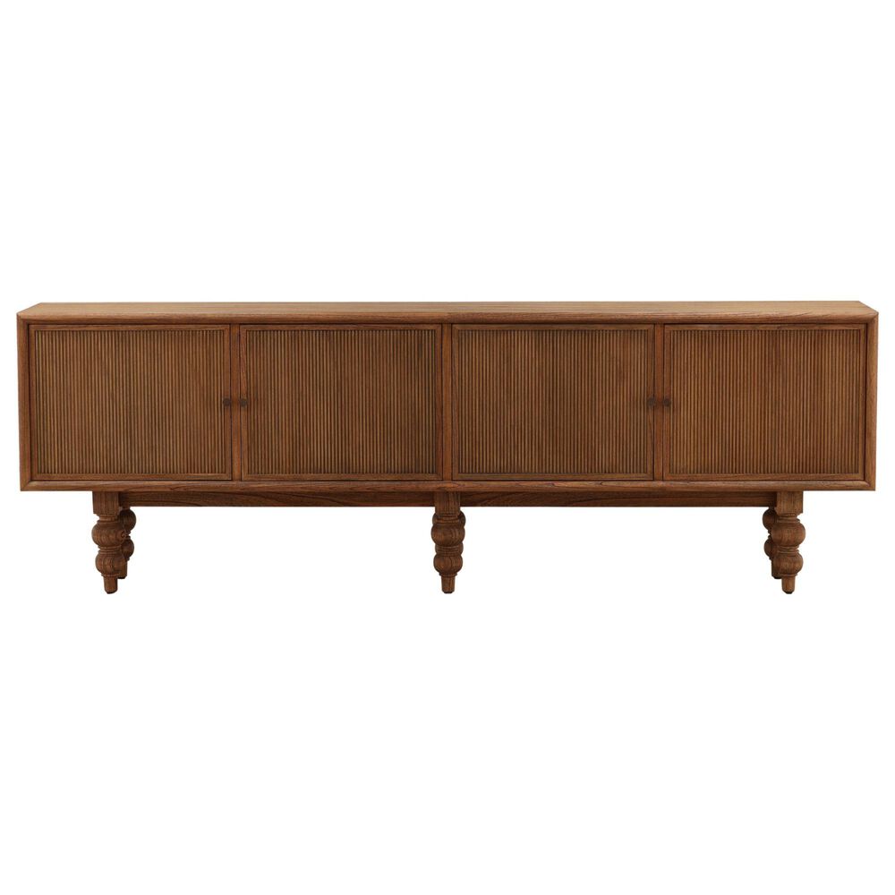 Blue Sun Designs Campbell 4-Door Sideboard in Medium Brown, , large