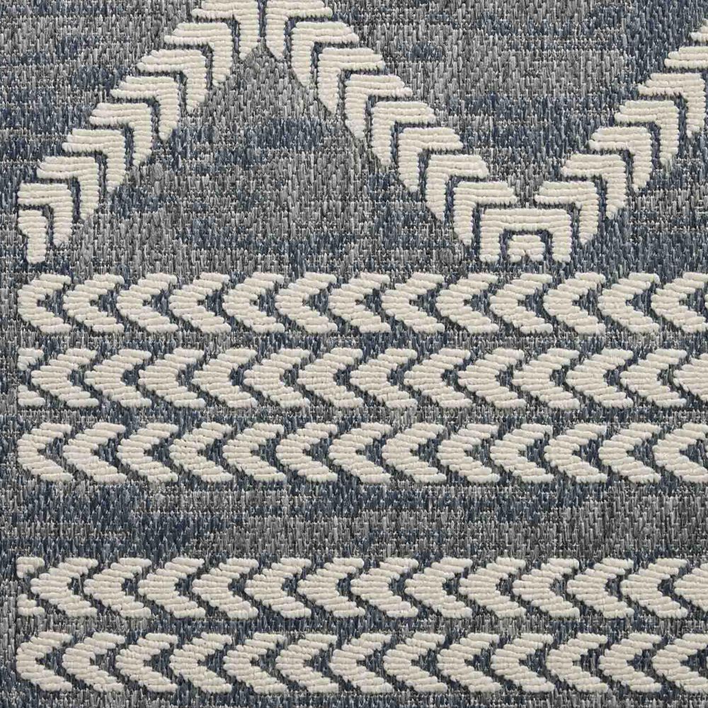 Loloi II Rainier RAI-05 5&#39;3&quot; x 7&#39;7&quot; Denim and Ivory Indoor/Outdoor Area Performance Rug, , large