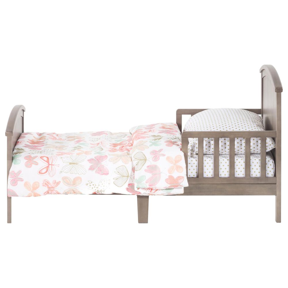 Foundations Worldwide Hampton Toddler Bed with Rails in Dusty Heather, , large
