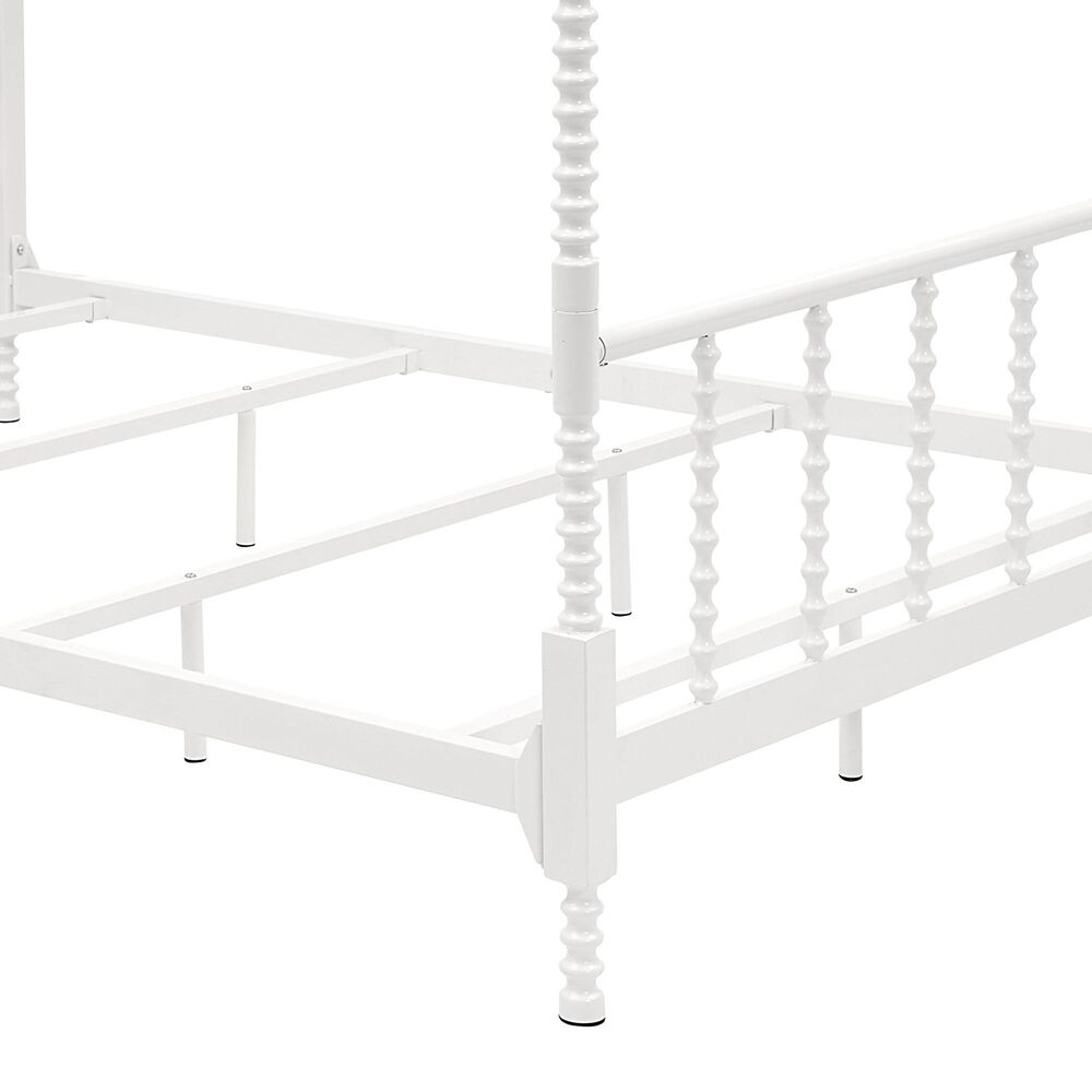Furniture of America Elliot Full Canopy Bed in White, , large