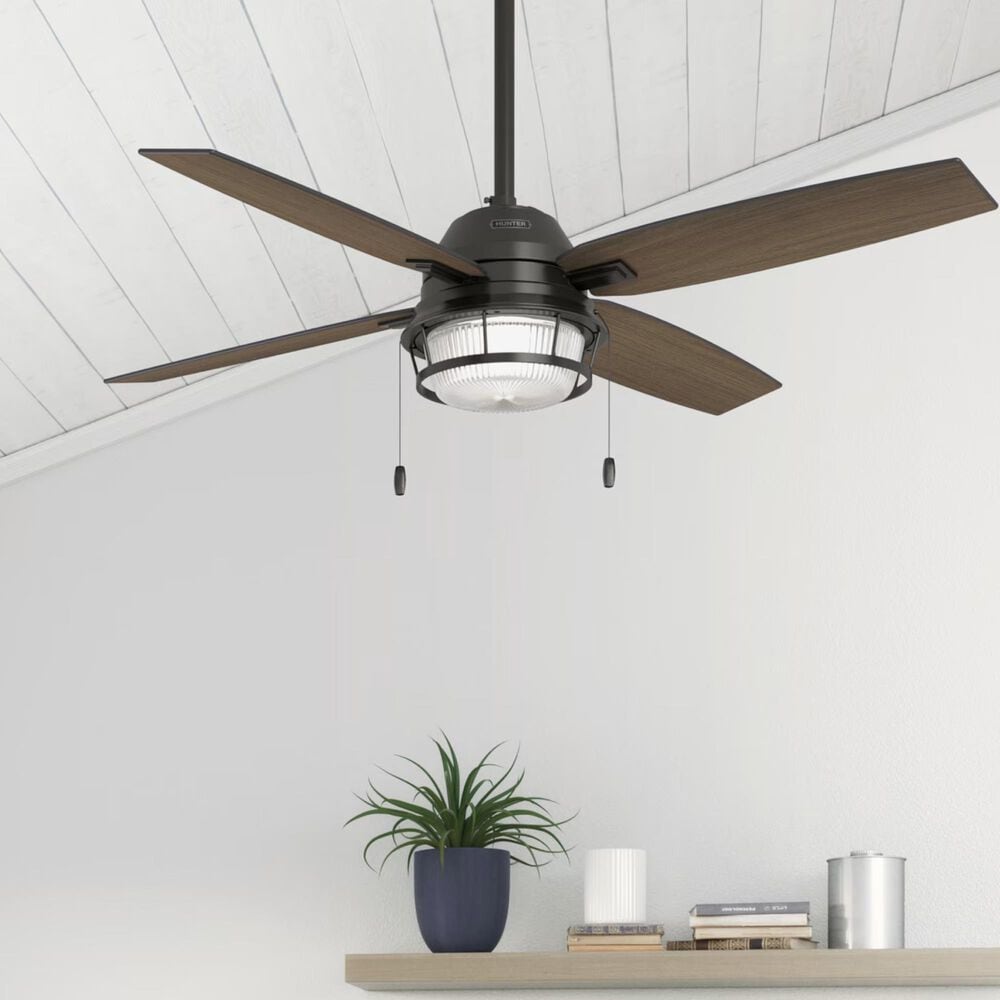Hunter Ocala 52&quot; Outdoor Ceiling Fan with LED Lights in Noble Bronze, , large