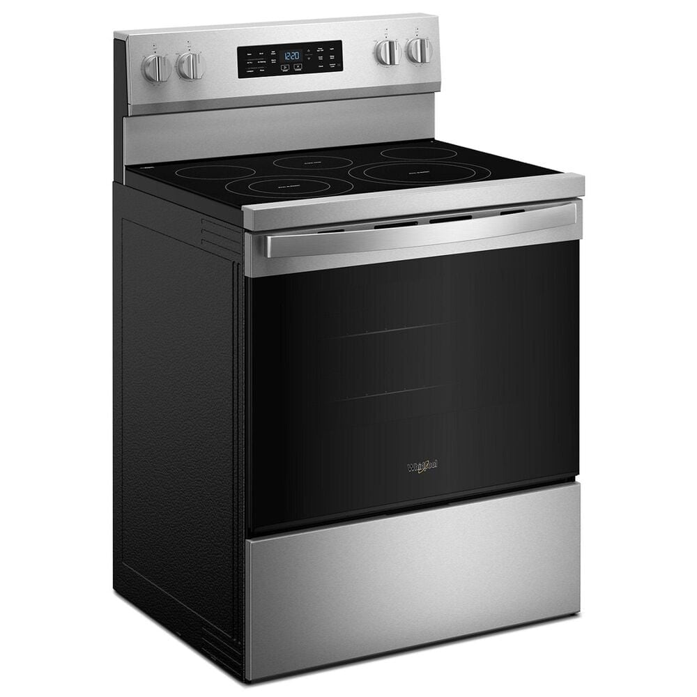 Whirlpool 5.3 Cu. Ft. Electric Range with Air Cooking Technology in Fingerprint Resistant Stainless Steel, , large