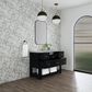 James Martin Vanities Lucian 48" Single Vanity in Carbon Oak with 3 cm Victorian Silver Quartz Top, , large