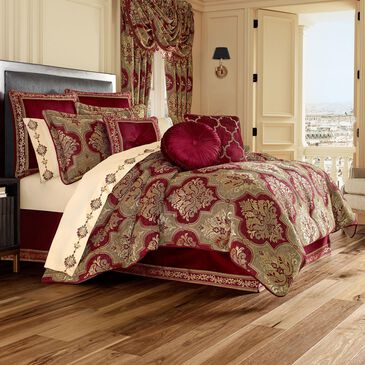 J. Queen New York Maribella 4-Piece Queen Comforter Set in Crimson, , large