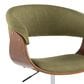 Lumisource Vintage Mod Office Chair with Green Cushion in Walnut and Black, , large