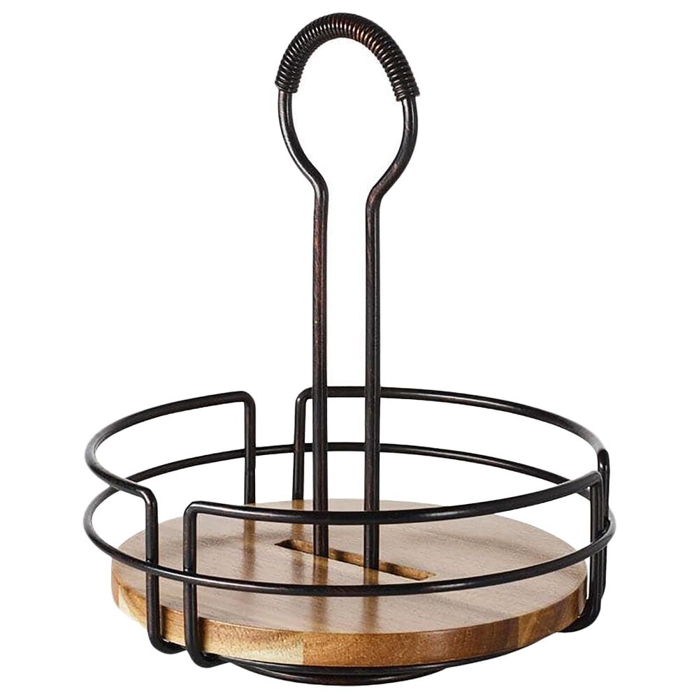 Mikasa Hanover Rotating Condiment Caddy in Antique Black, , large