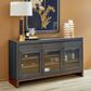 Flexsteel Waterfall 3-Drawer Buffet in Deep Ebony and Dark Brown, , large
