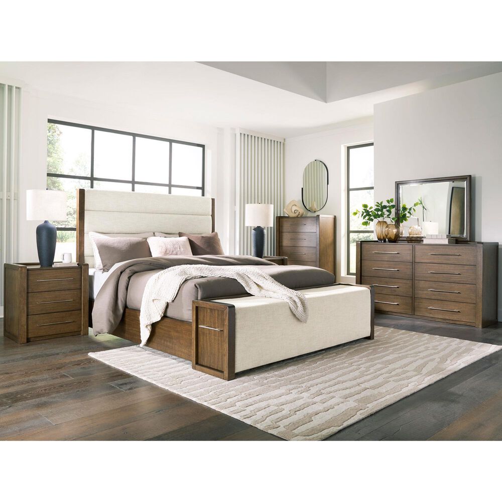 Ashley Marxmore 8 Drawer Dresser and Mirror in Brown, , large