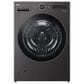 LG 5 Cu. Ft. Front Load Washer with 25 Wash Cycles and 7.4 Cu. Ft. Gas Dryer Laundry Pair in Black Steel, , large