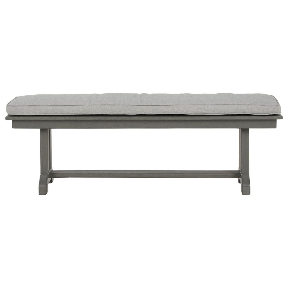 Ashley Visola Patio Bench in Gray, , large