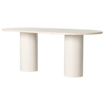 Amber Lewis x Four Hands Rockwell Dining Table in Cream Marble, , large