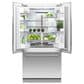 Fisher & Paykel 36" Integrated French Door Panel with 72" High in Stainless Steel, , large