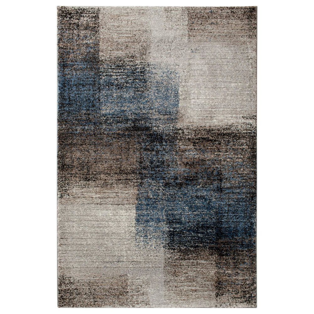 Central Oriental Structures Torrent Georgia Rain 5" x 7"6" Multicolor and Dusk Area Rug, , large
