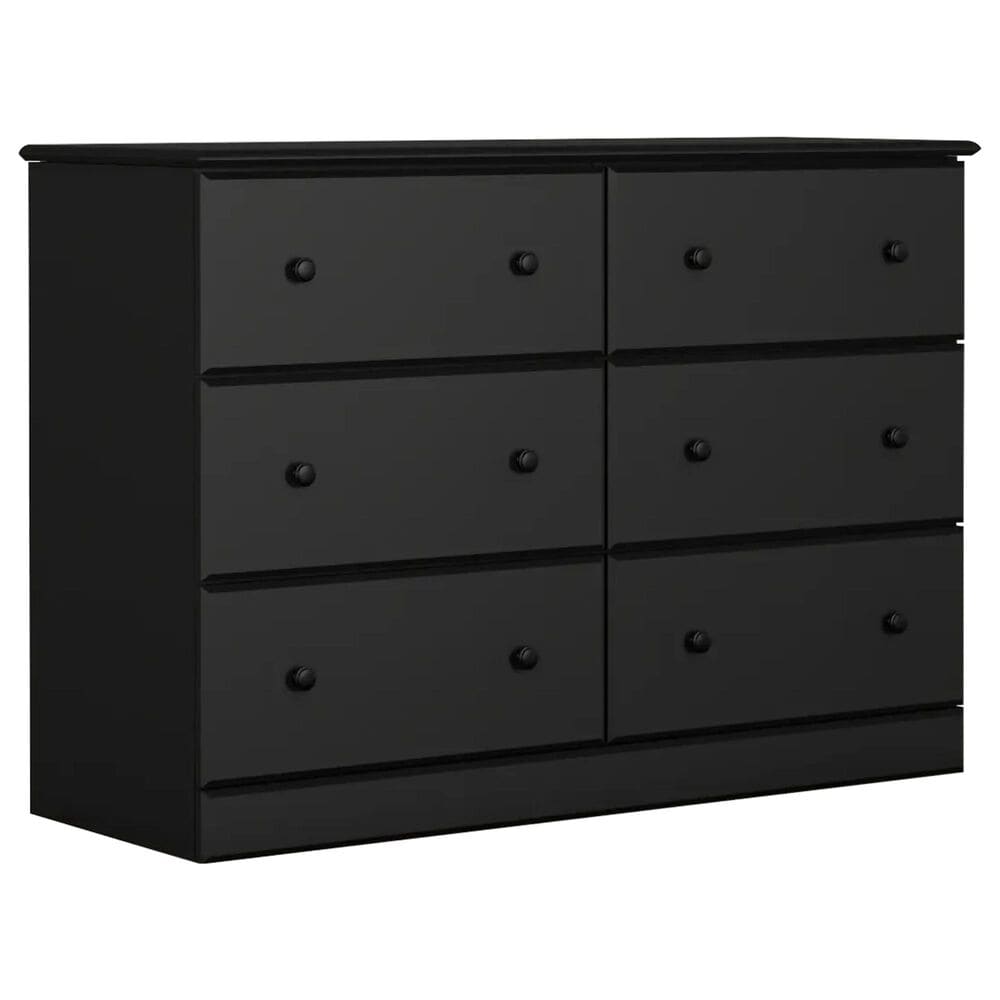 Lemoore Essentials 45" 6-Drawer Dresser Only in Black, , large