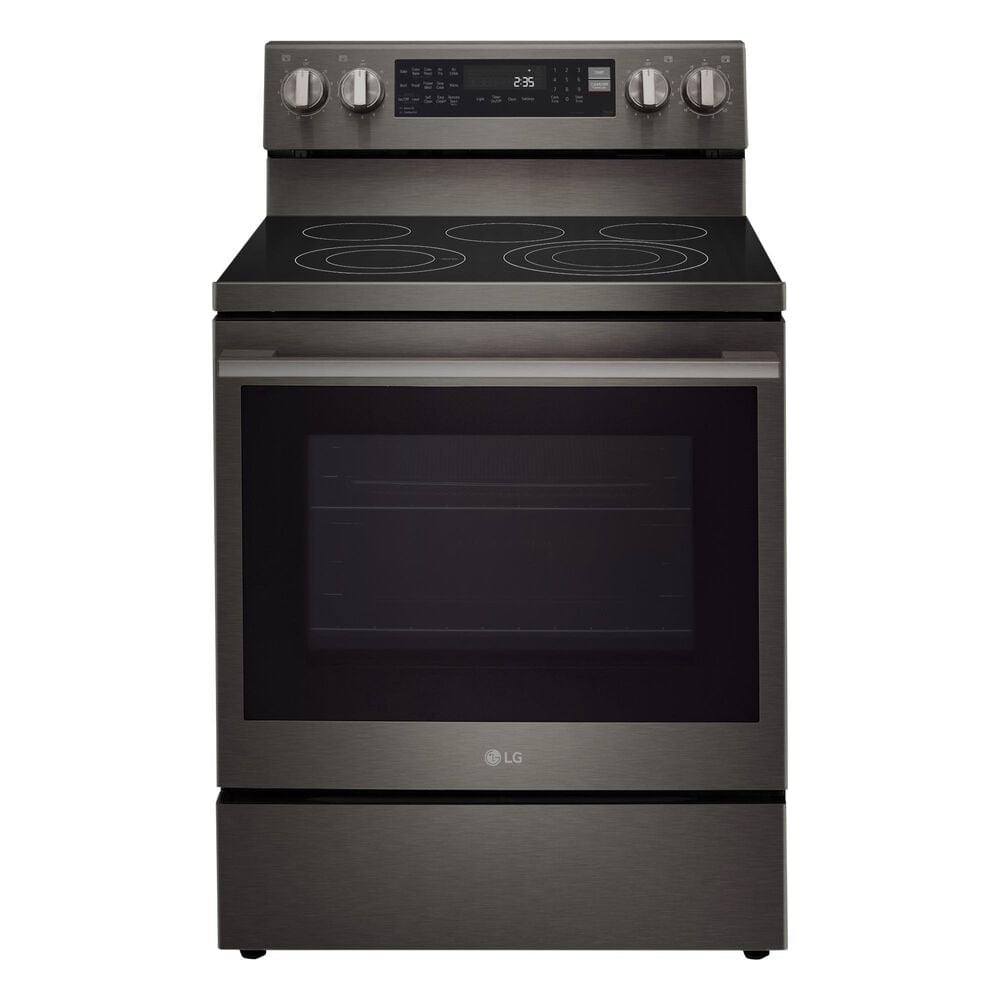 LG 6.3 Cu. Ft. Freestanding Electric Range in PrintProof Black Stainless Steel, , large