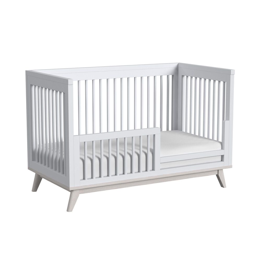 Eastern Shore Rowan Convertible Toddler Rail in Ash Linen White, , large