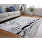 Feizy Indio 8" x 10" Ivory and Blue Area Rug, , large