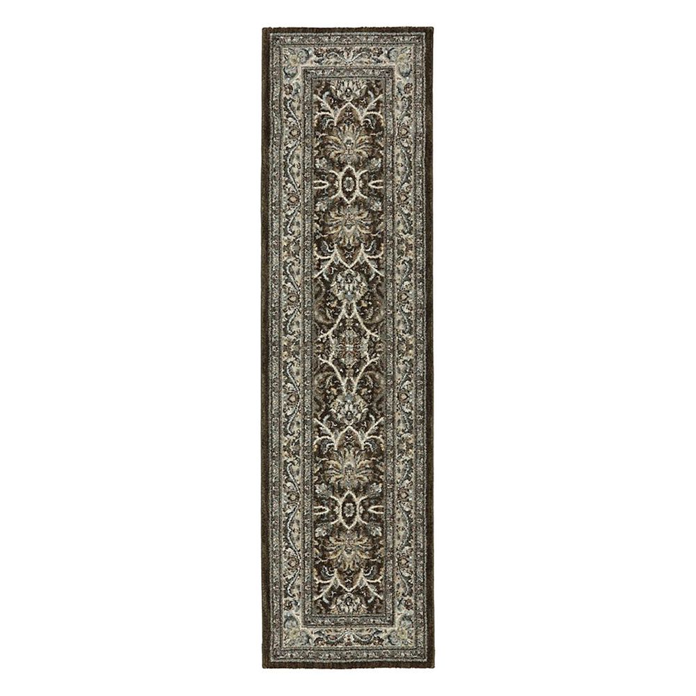 Karastan Euphoria Newbridge 90262-80062 2"1" x 7"10" Brown Runner, , large