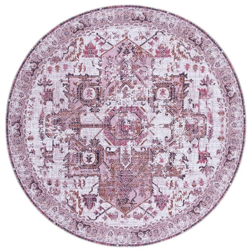 Safavieh Serapi SEP553 6"7" Round Ivory and Rust Area Rug, , large