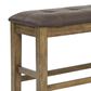 Ashley Urbinforte 25.38 Faux Leather Counter Height Dining Bench in Light Brown, , large