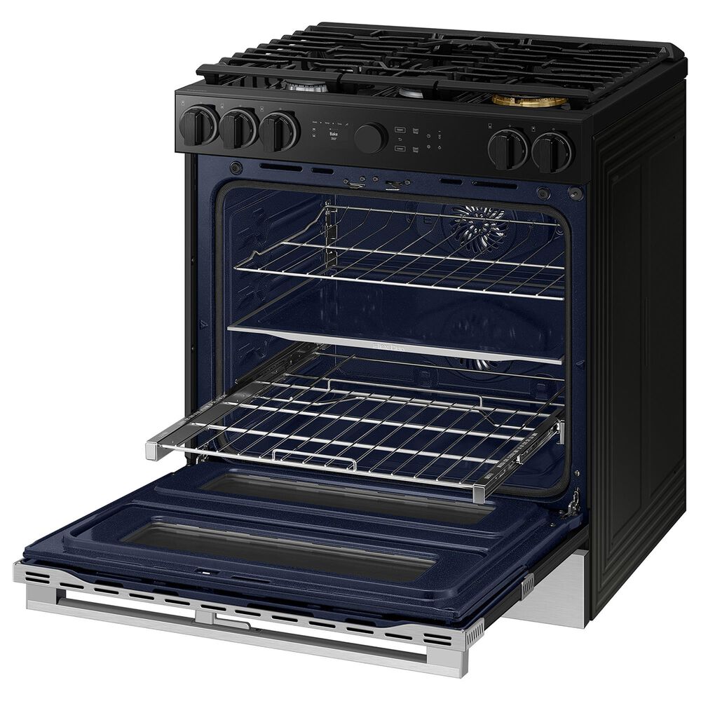 Samsung Bespoke Bespoke 6.0 Cu. Ft. Smart Slide-In Gas Range with Flex Duo in Stainless Steel, , large