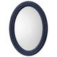 Splendor Living Glenmere Oval Wall Mirror in Indigo Blue, , large
