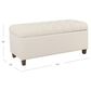 Kinfine Ainsley Storage Bench with Neutral Cushion in Dark Walnut, , large