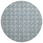 Dalyn Rug Company Soft Essentials Chevron Teal 8" Round Area Rug, , large