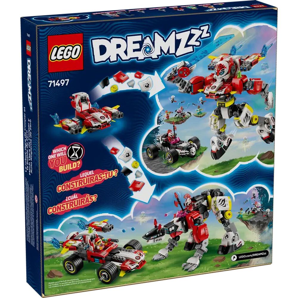 LEGO DREAMZZZ Cooper&#39;s Tiger Mech &amp; Zero&#39;s Hot Rod Car, , large
