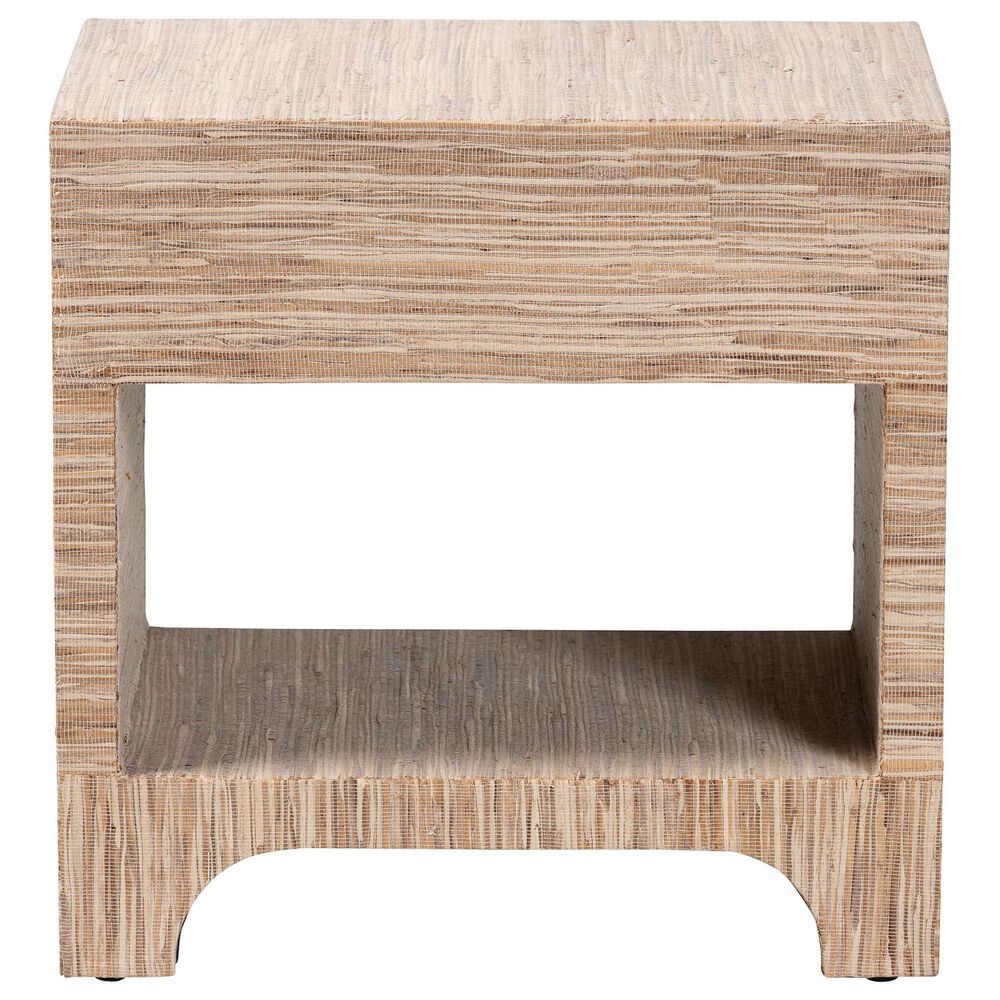 Baxton Studio Julia 1-Drawer Nightstand in Natural, , large