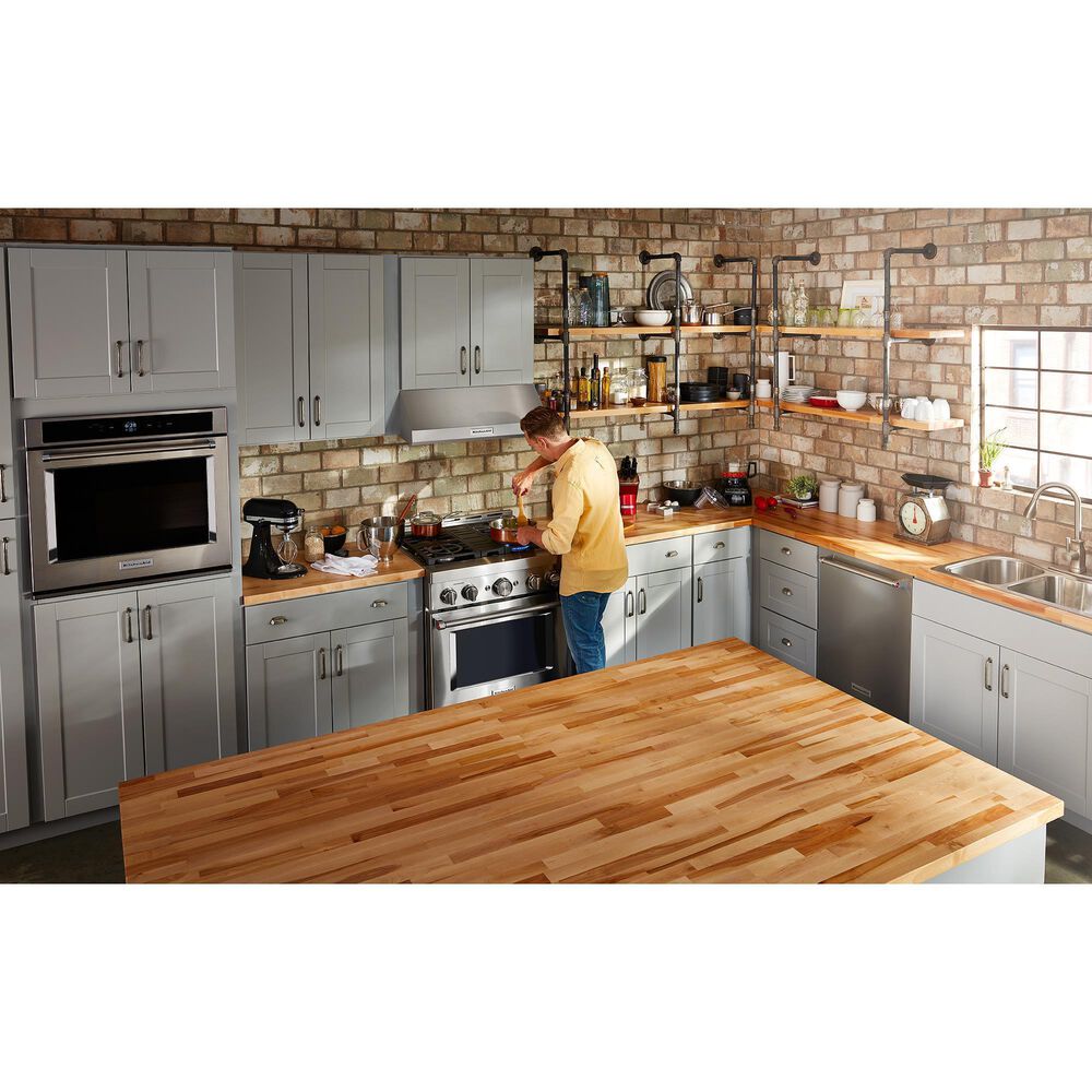 KitchenAid 4.1 Cu. Ft. Freestanding Gas Range with True Convection in Stainless Steel, , large