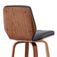 Blue River Renee 31" Swivel Barstool with Gray Cushion in Walnut, , large