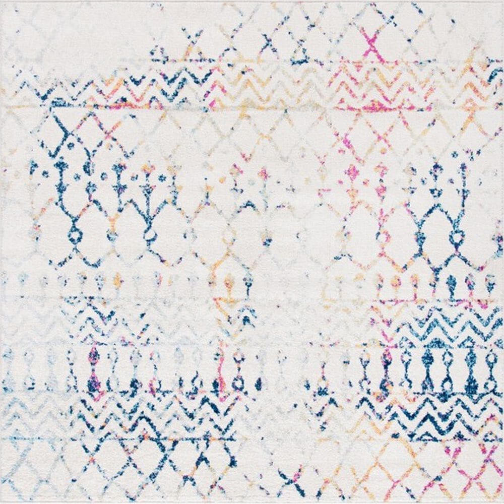 Safavieh Tulum TUL270 3&#39; x 5&#39; Ivory and Blue Area Rug, , large