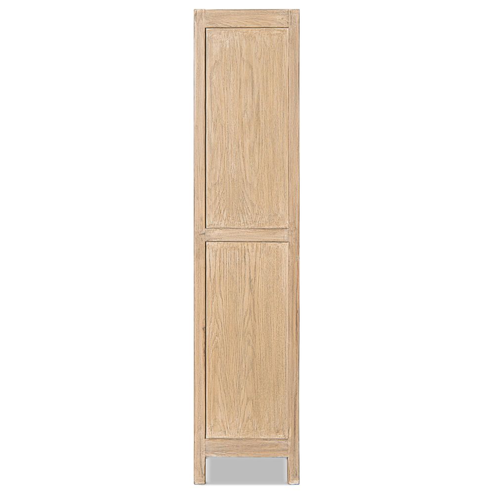 Jennifer Taylor Home Arden 83" 2-Door Tall Bookcase Storage Cabinet in Heritage Light Natural Brown, , large