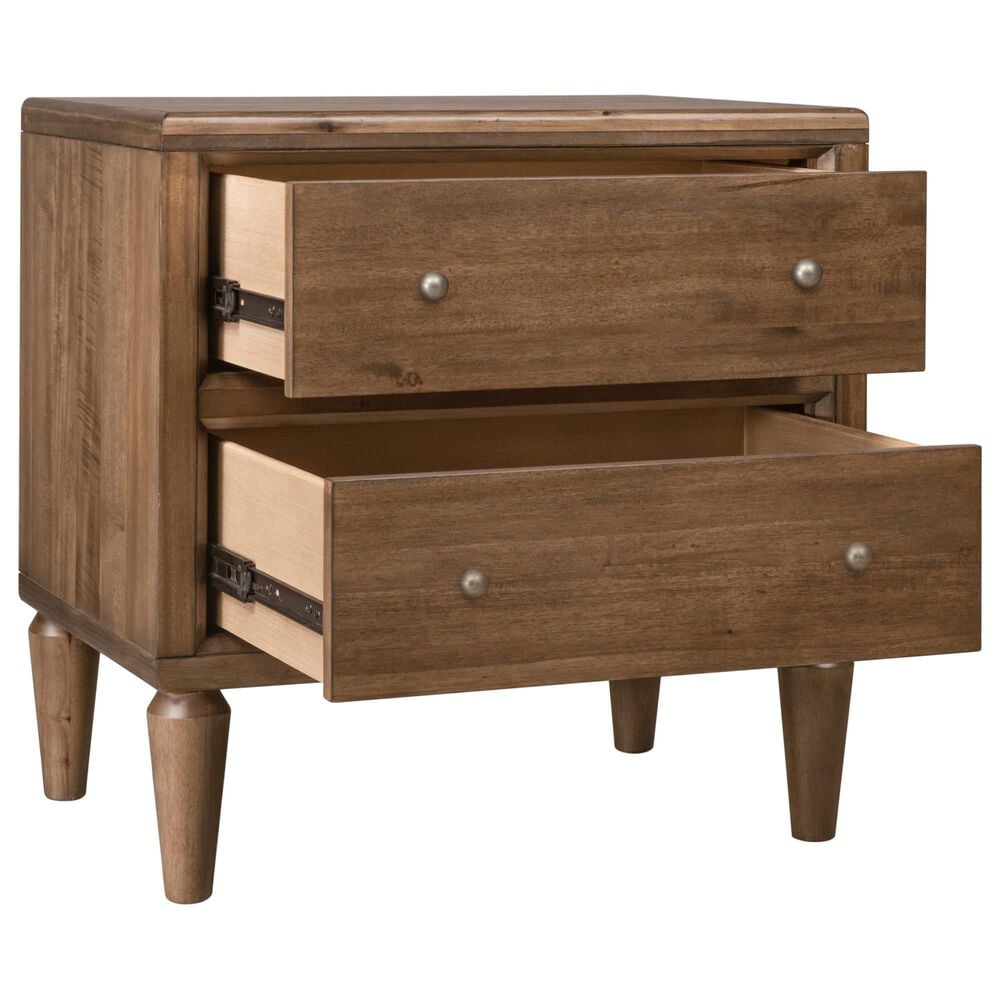 Urban Home Langley Queen Upholstered Panel Bed with Two Nightstands in Autumn Forest, , large