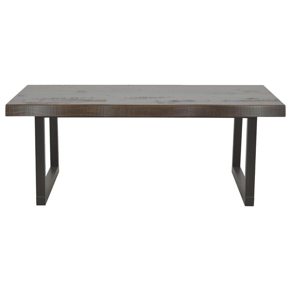 Steve Silver Jennings Cocktail Table in Distressed Cherry and Ebony, , large